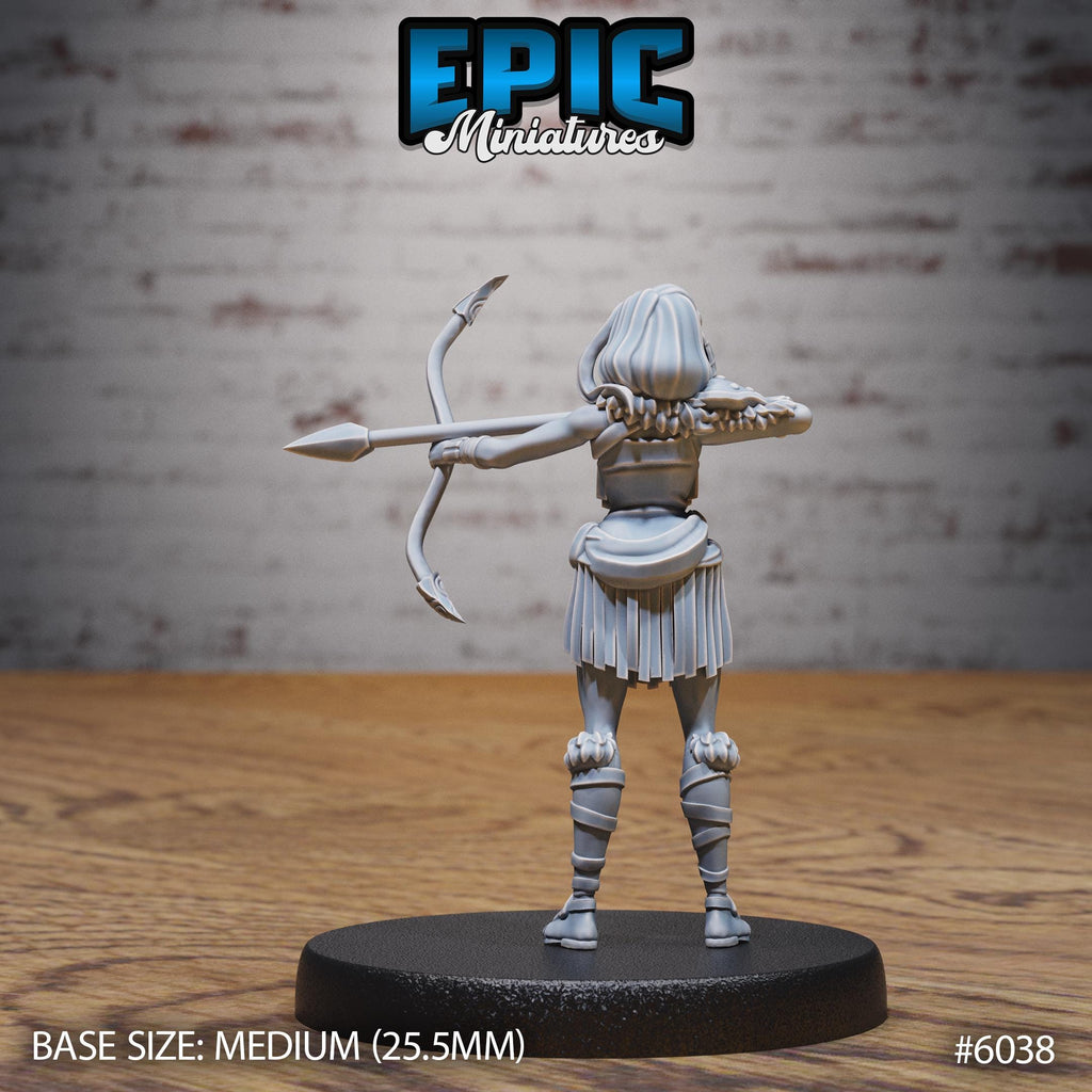 Native Girl Option #6038 back DND miniature Native Magic 16k resin