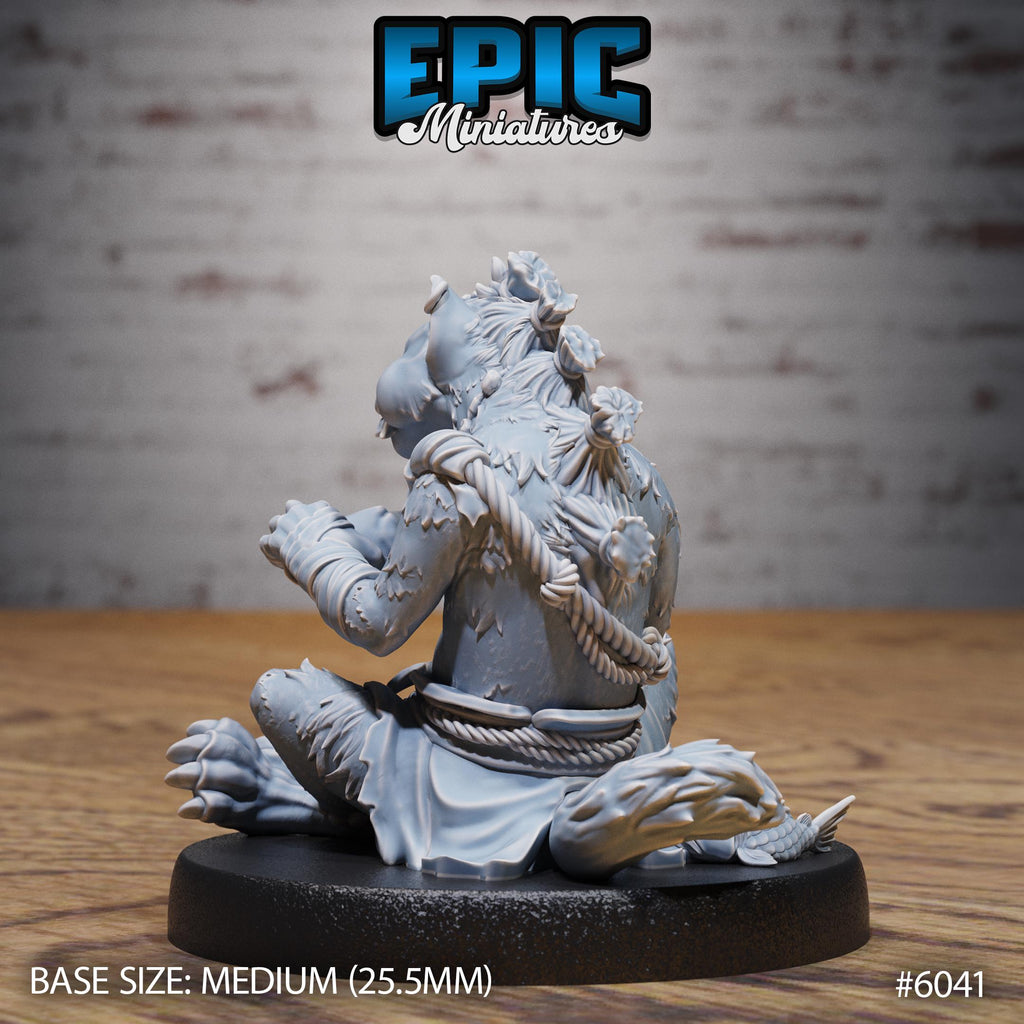 Young Gnoll Option #6041 back DND miniature Native Magic 16k resin