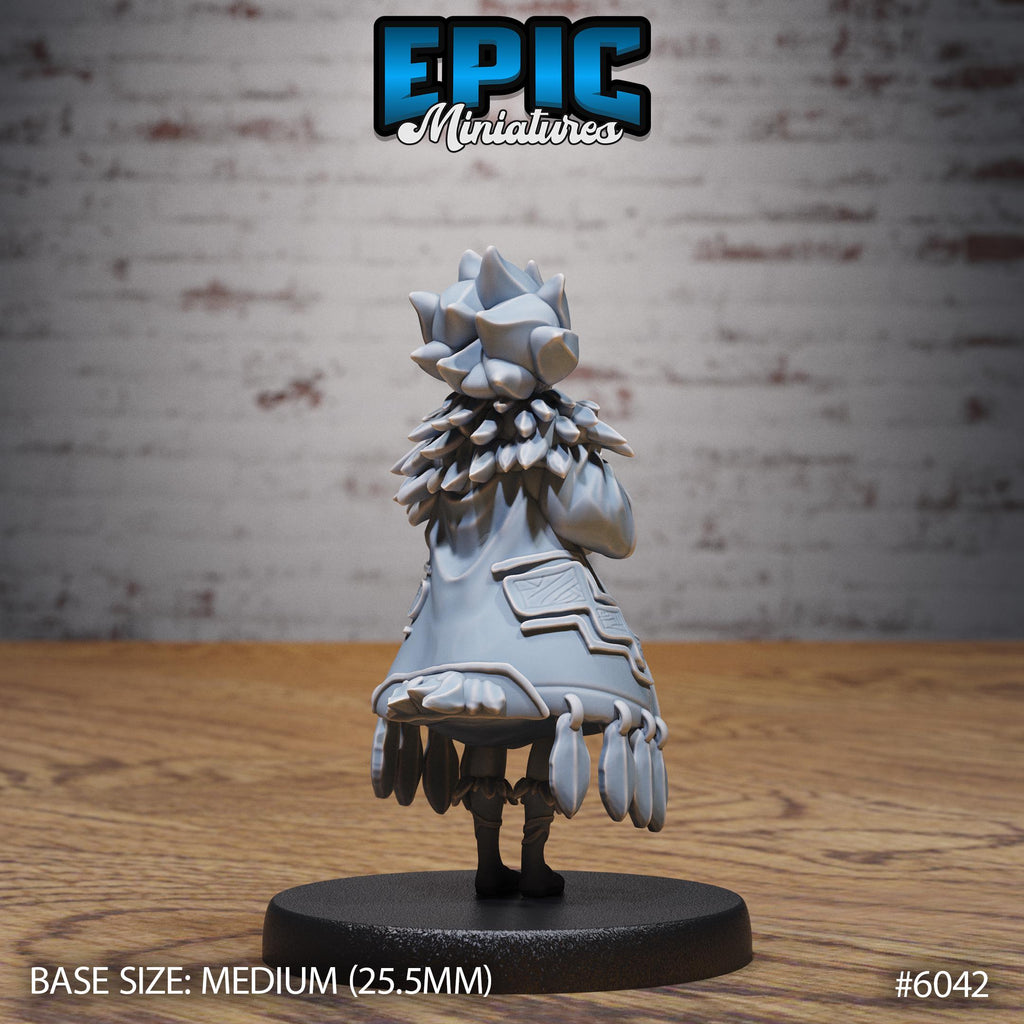 Native Princess Option #6042 back DND miniature Native Magic 16k resin