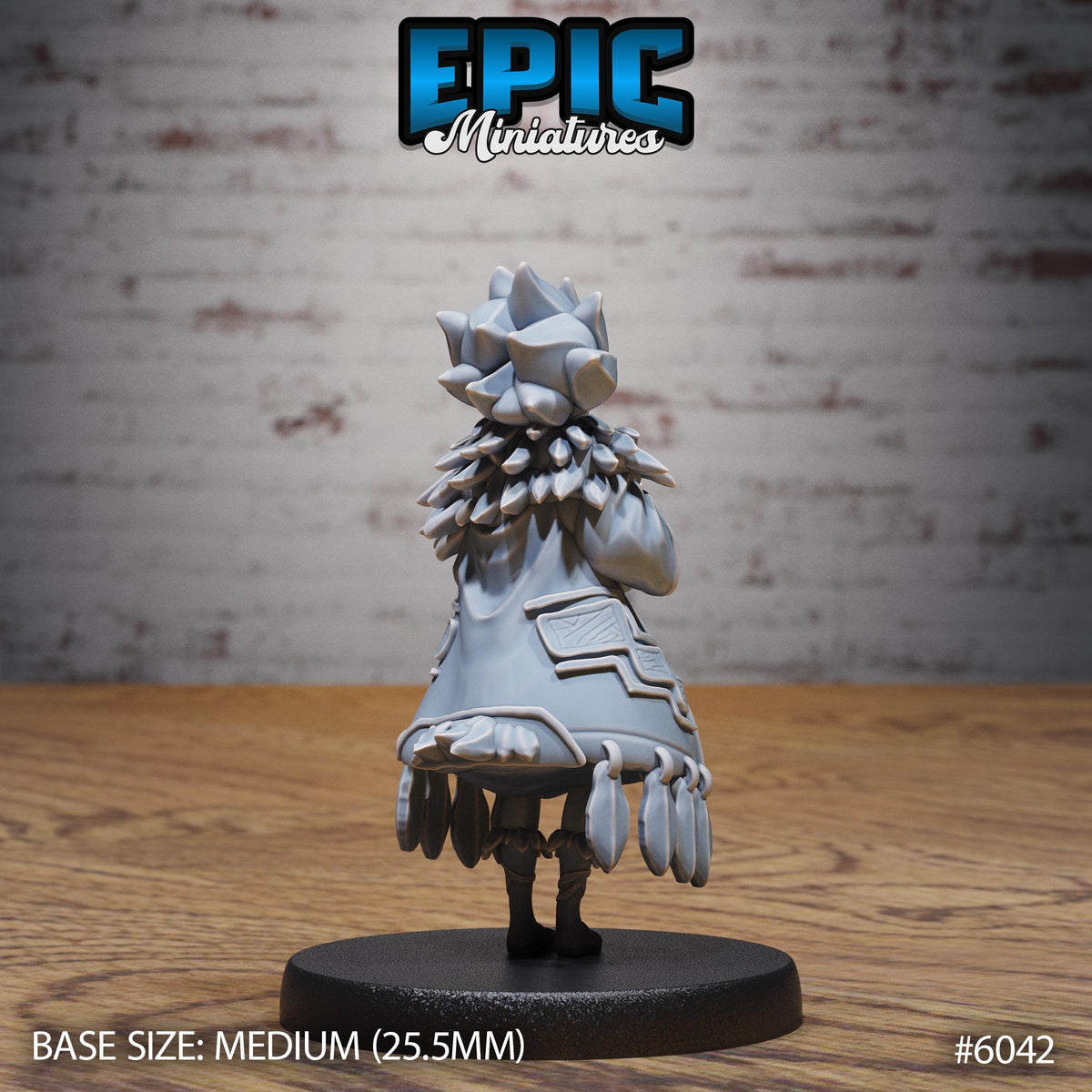 Native Princess Option #6042 back DND miniature Native Magic 16k resin