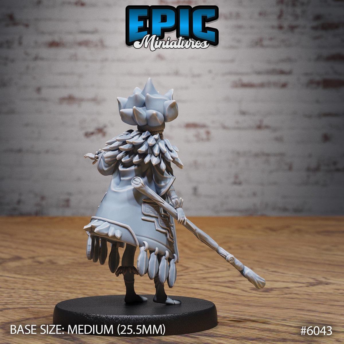 Native Princess Option #6043 back DND miniature Native Magic 16k resin