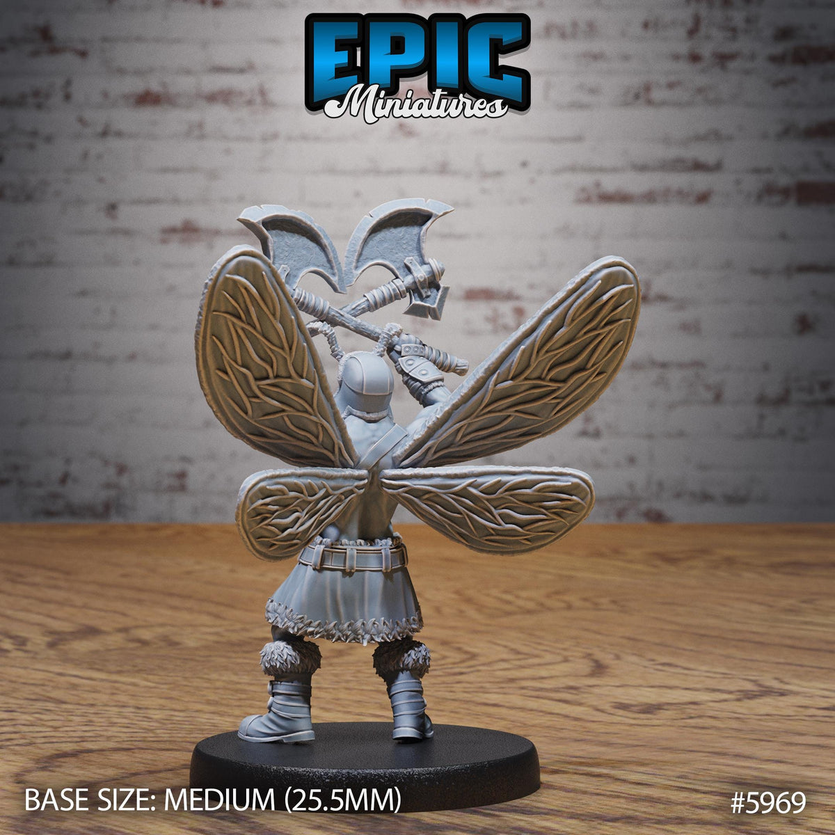 Barbarian Fairy Option #5969 back DND miniature Snow Orcs 16k resin