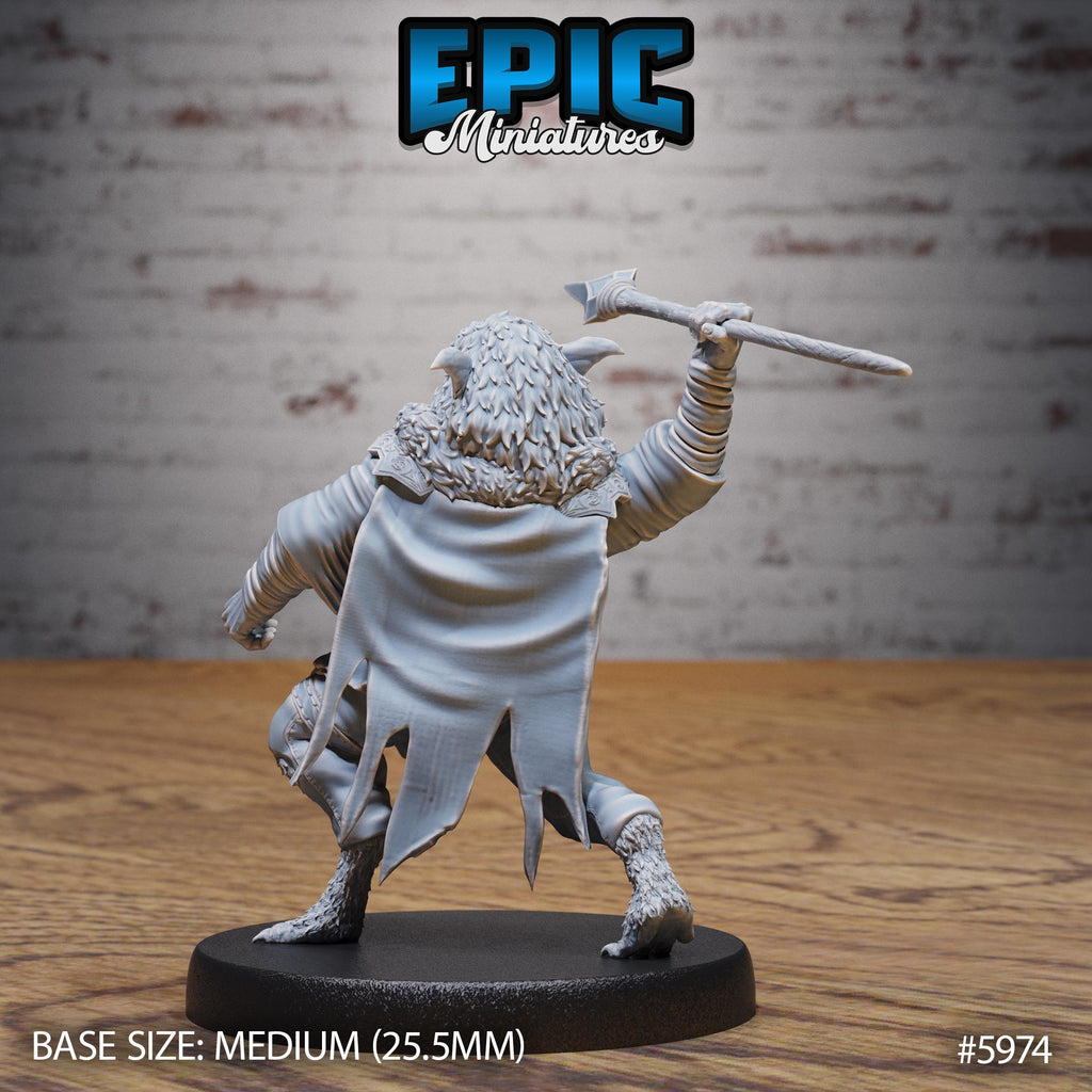 Northern Bugbear Option #5974 back DND miniature Snow Orcs 16k resin