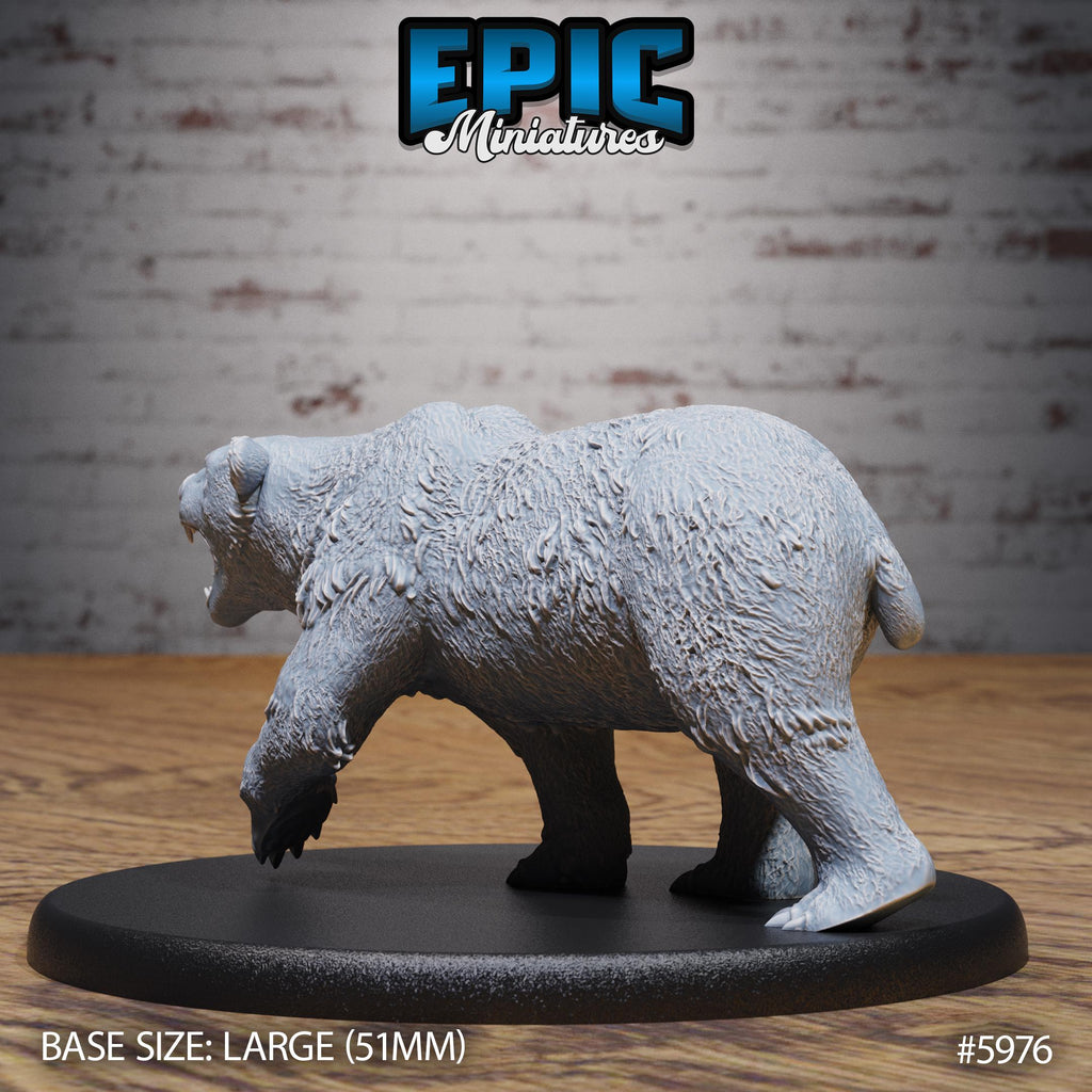 Polar Bear Option #5976 back DND miniature Snow Orcs 16k resin