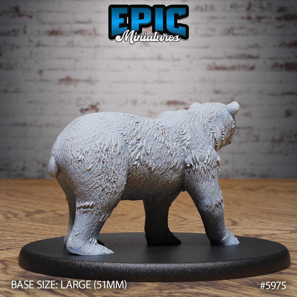 Polar Bear Option #5975 back DND miniature Snow Orcs 16k resin
