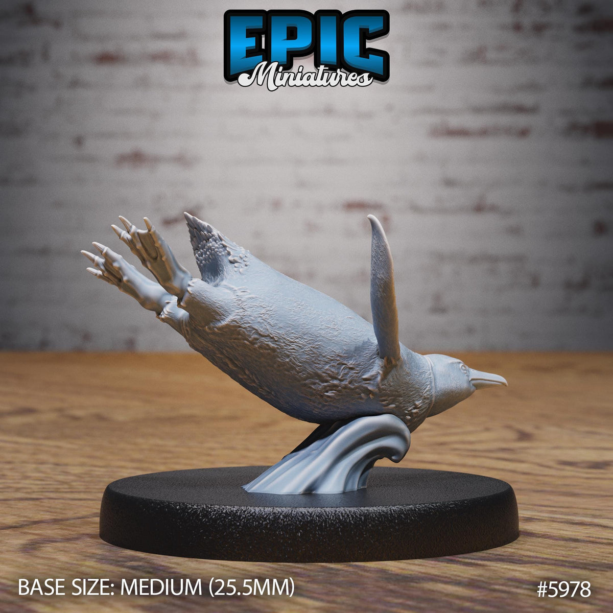 Penguin Option #5978 back DND miniature Snow Orcs 16k resin