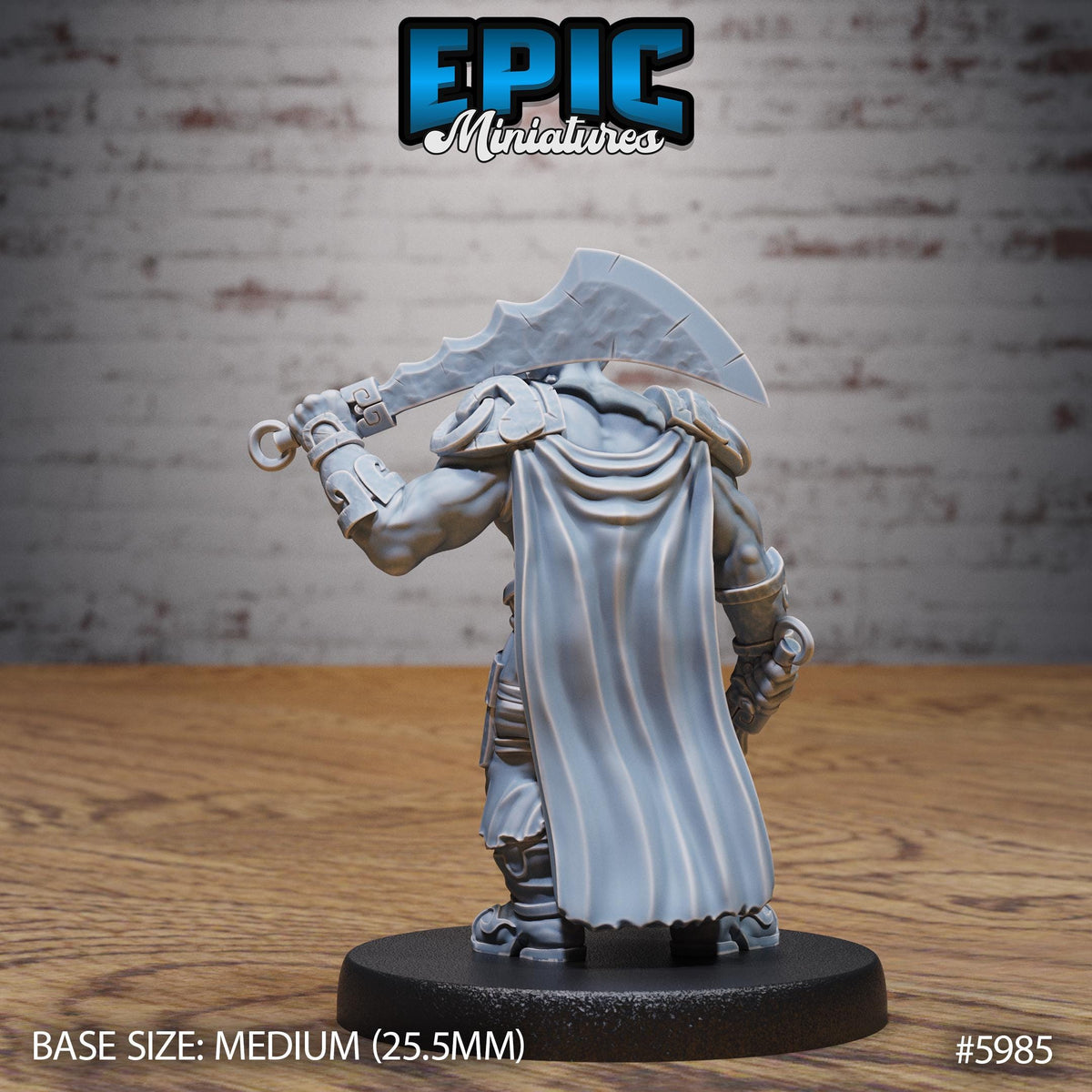Orc Chief Option #5985 back DND miniature Snow Orcs 16k resin