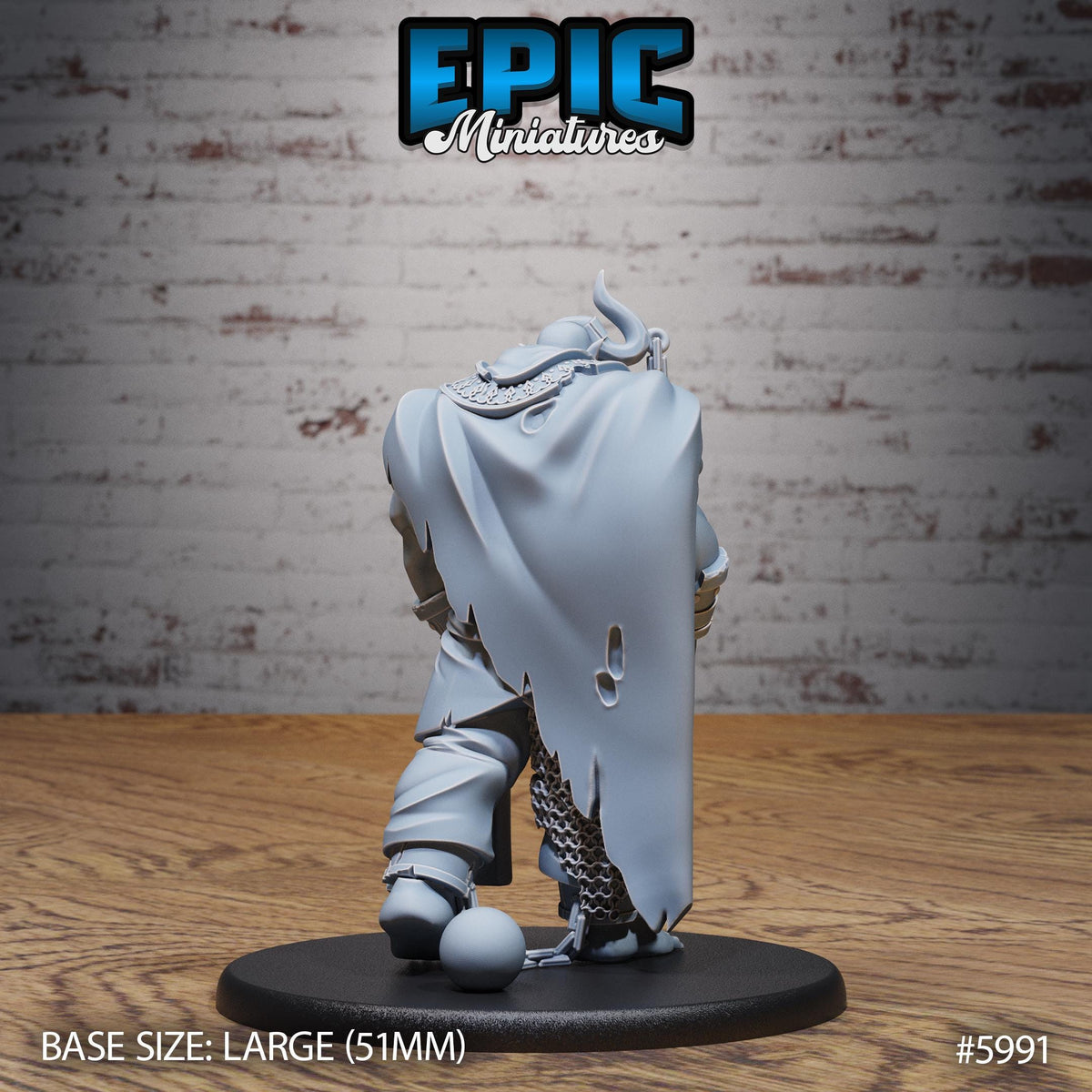 Ogrillon Brute Option #5991 back DND miniature Snow Orcs 16k resin