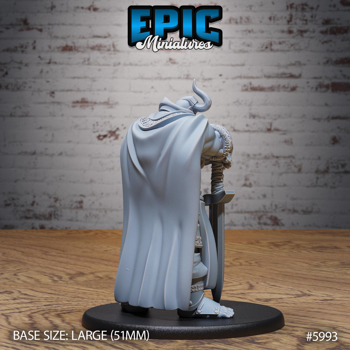 Ogrillon Brute Option #5993 back DND miniature Snow Orcs 16k resin