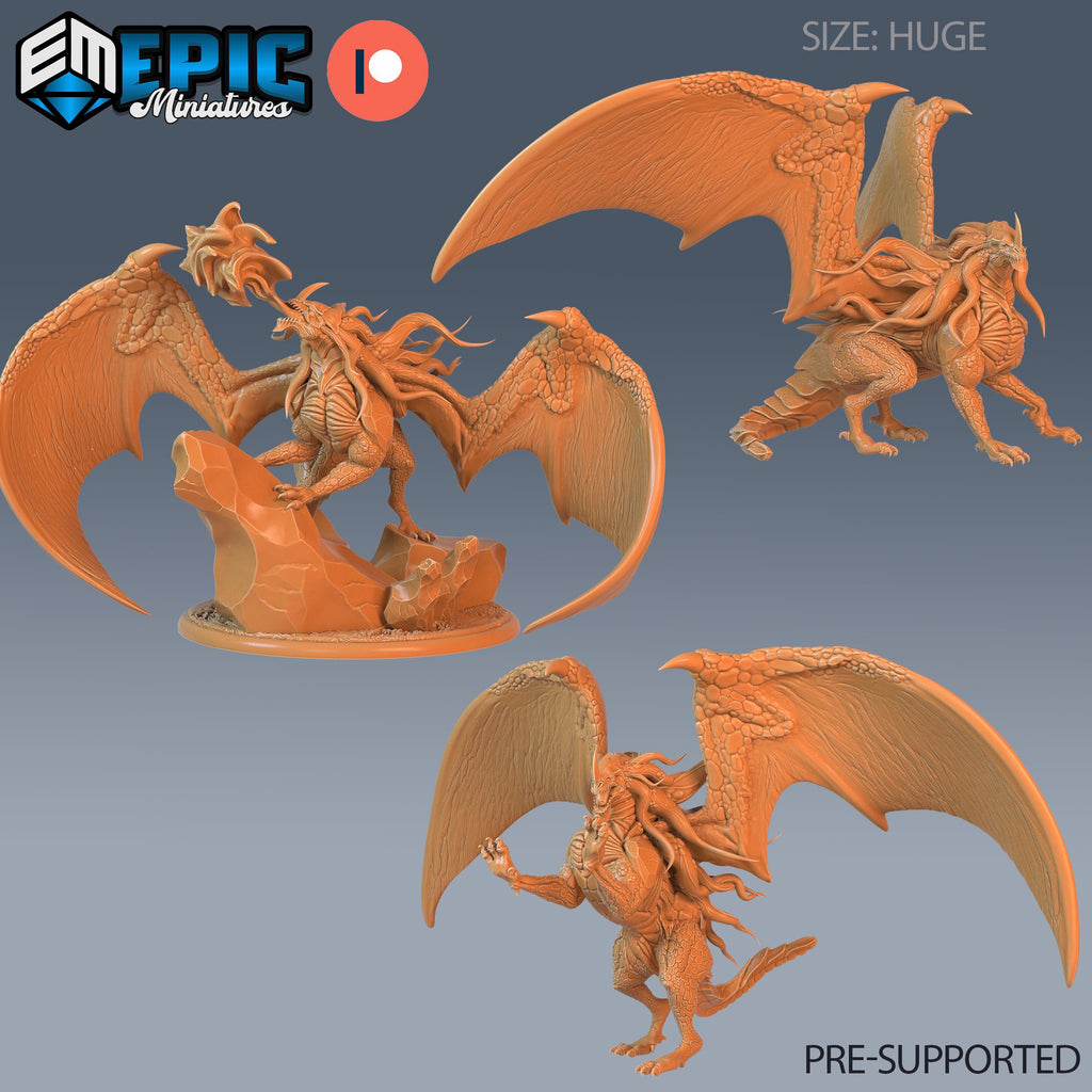 Nebula Dragon Set of 3 DND miniatures group photo Secret Minds
