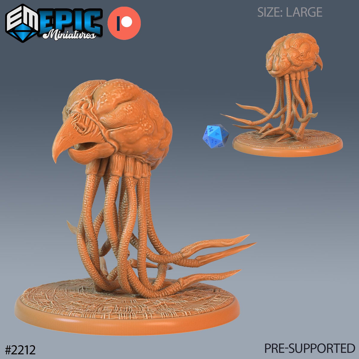 Grell Mother Option #2212 front DND miniature Secret Minds 16k resin