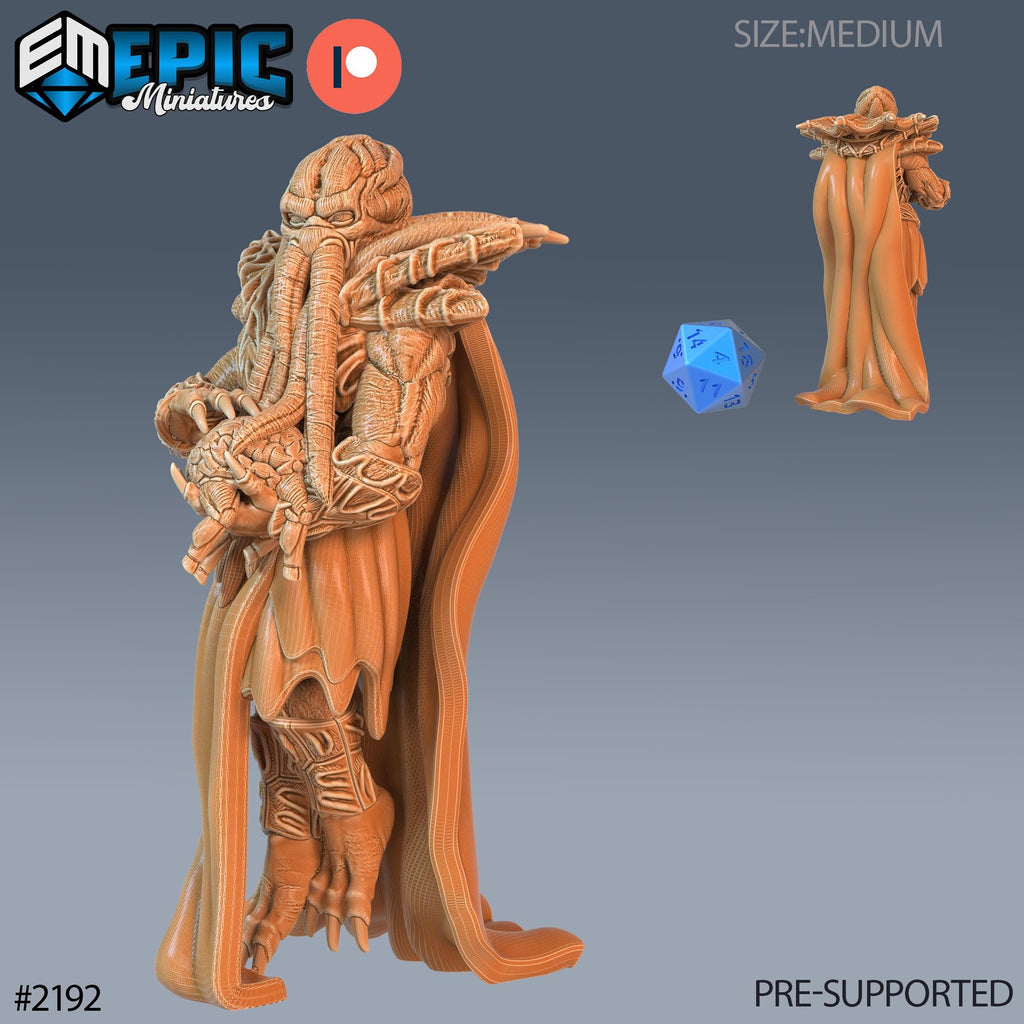 Mind Eater Crew Option #2192 front DND miniature Secret Minds 16k resin