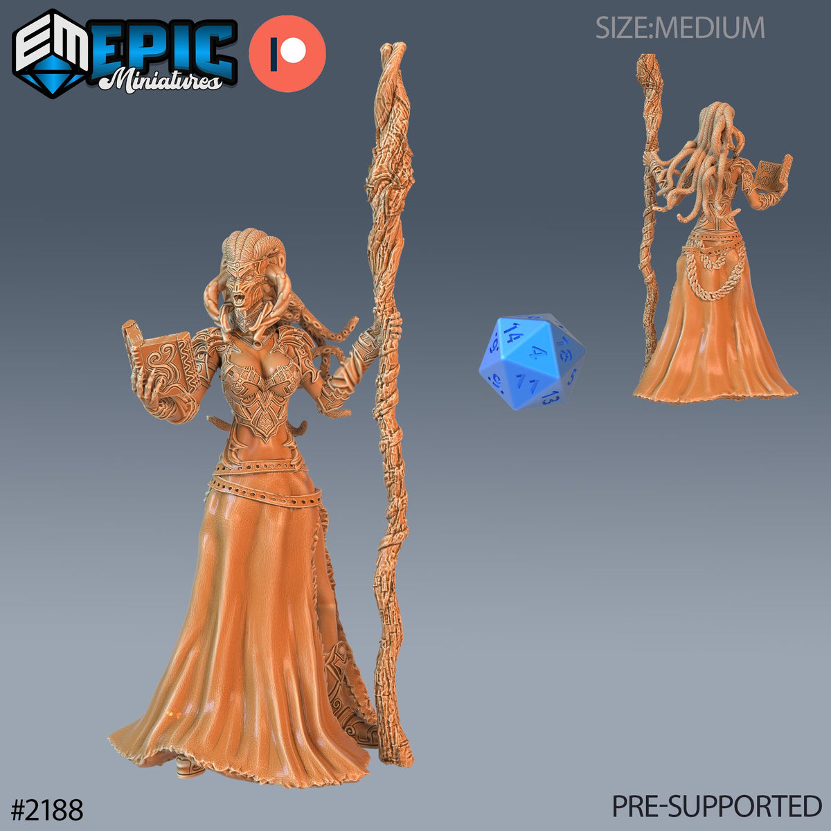 Mind Domina Option #2188 front DND miniature Secret Minds 16k resin
