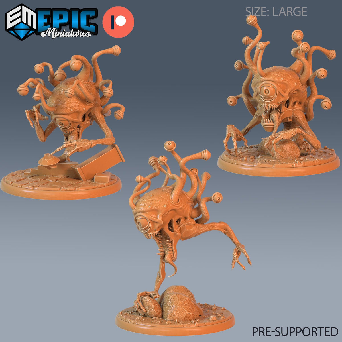 Ancient Eye Terror Set of 3 DND miniatures group photo Secret Minds