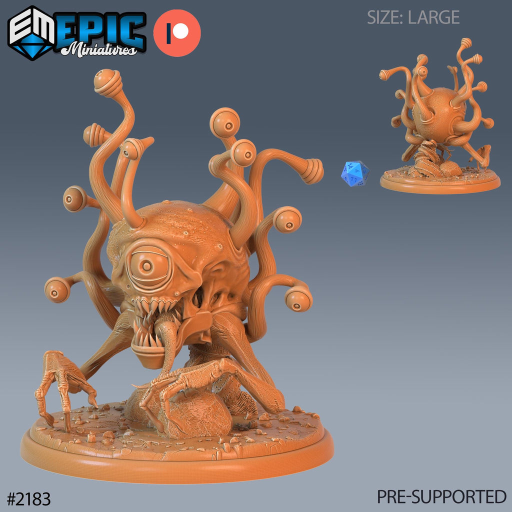 Ancient Eye Terror Option #2183 front DND miniature Secret Minds 16k resin