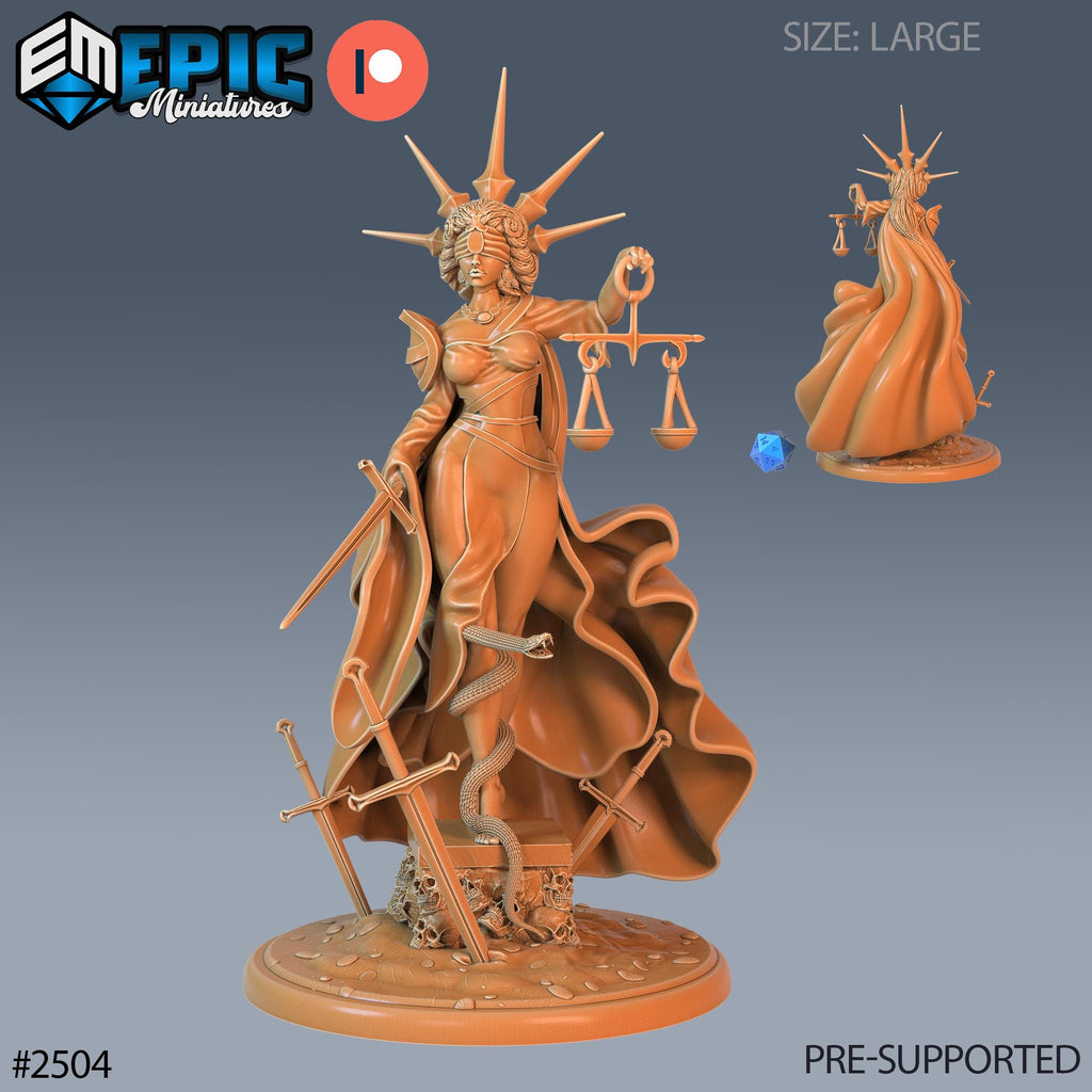 Justicia Option #2504 front DND miniature Justice Hills 16k resin