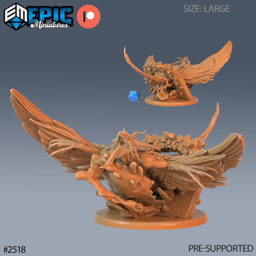 Harpy Beast Option #2518 front DND miniature Justice Hills 16k resin