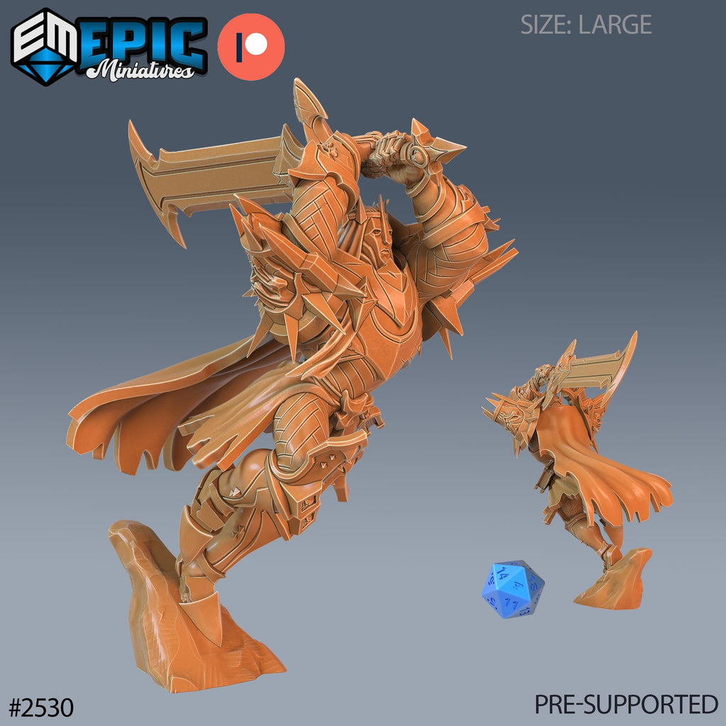 Heavenly Guard Option #2530 front DND miniature Justice Hills 16k resin
