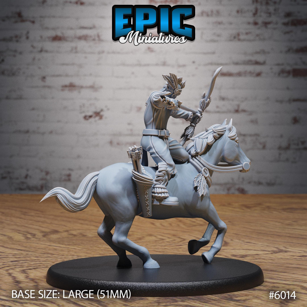 Native Tribe Option #6014 (2) back DND miniature Native Magic 16k resin