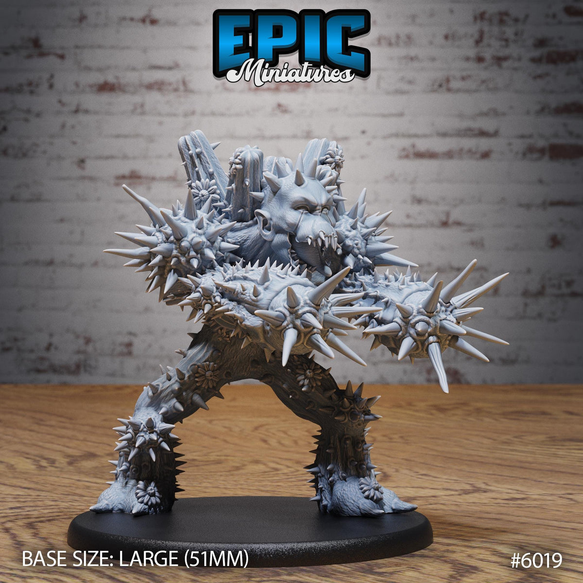 Cactus Golem Option #6019 front DND miniature Native Magic 16k resin