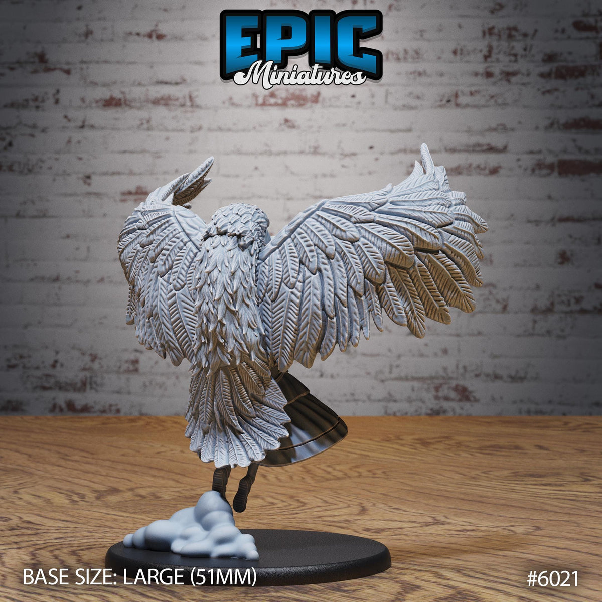 Eagle Spirit Shaman Option #6021 back DND miniature Native Magic 16k resin