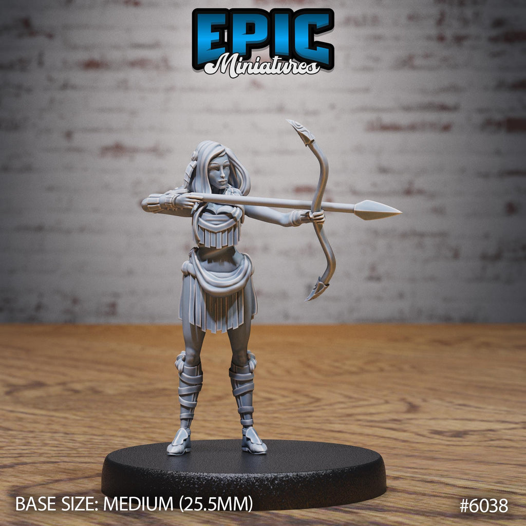 Native Girl Option #6038 front DND miniature Native Magic 16k resin