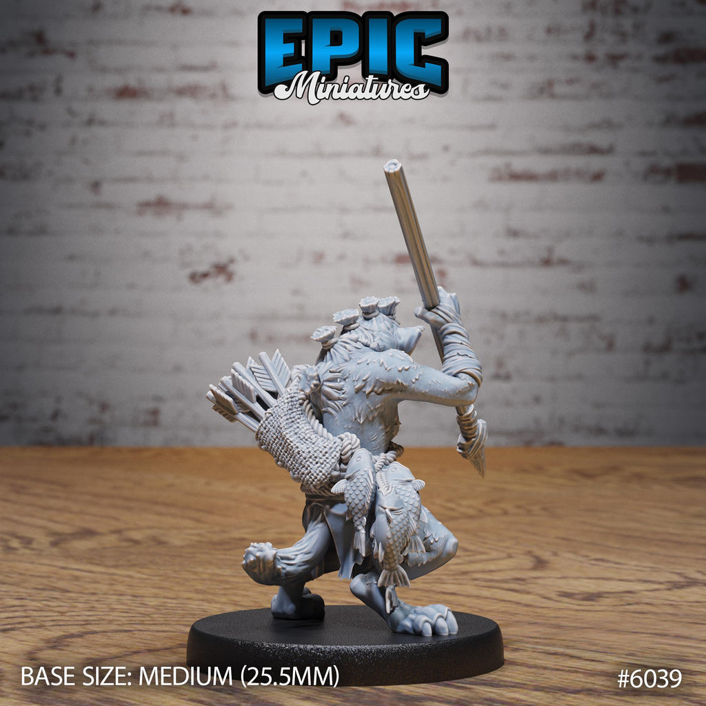Young Gnoll Option #6039 back DND miniature Native Magic 16k resin