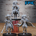 Native Princess Set of 3 DND miniatures group photo Native Magic
