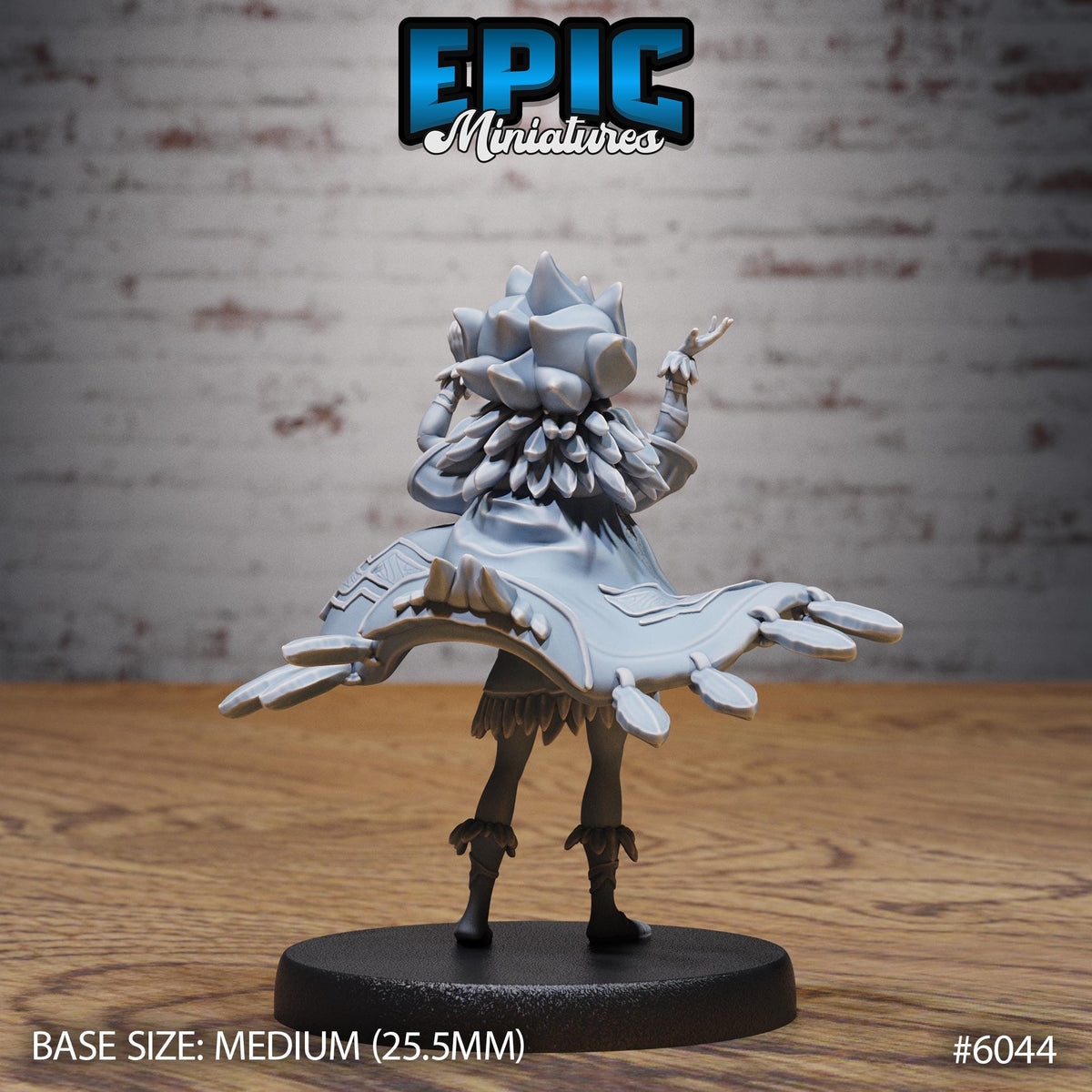 Native Princess Option #6044 back DND miniature Native Magic 16k resin