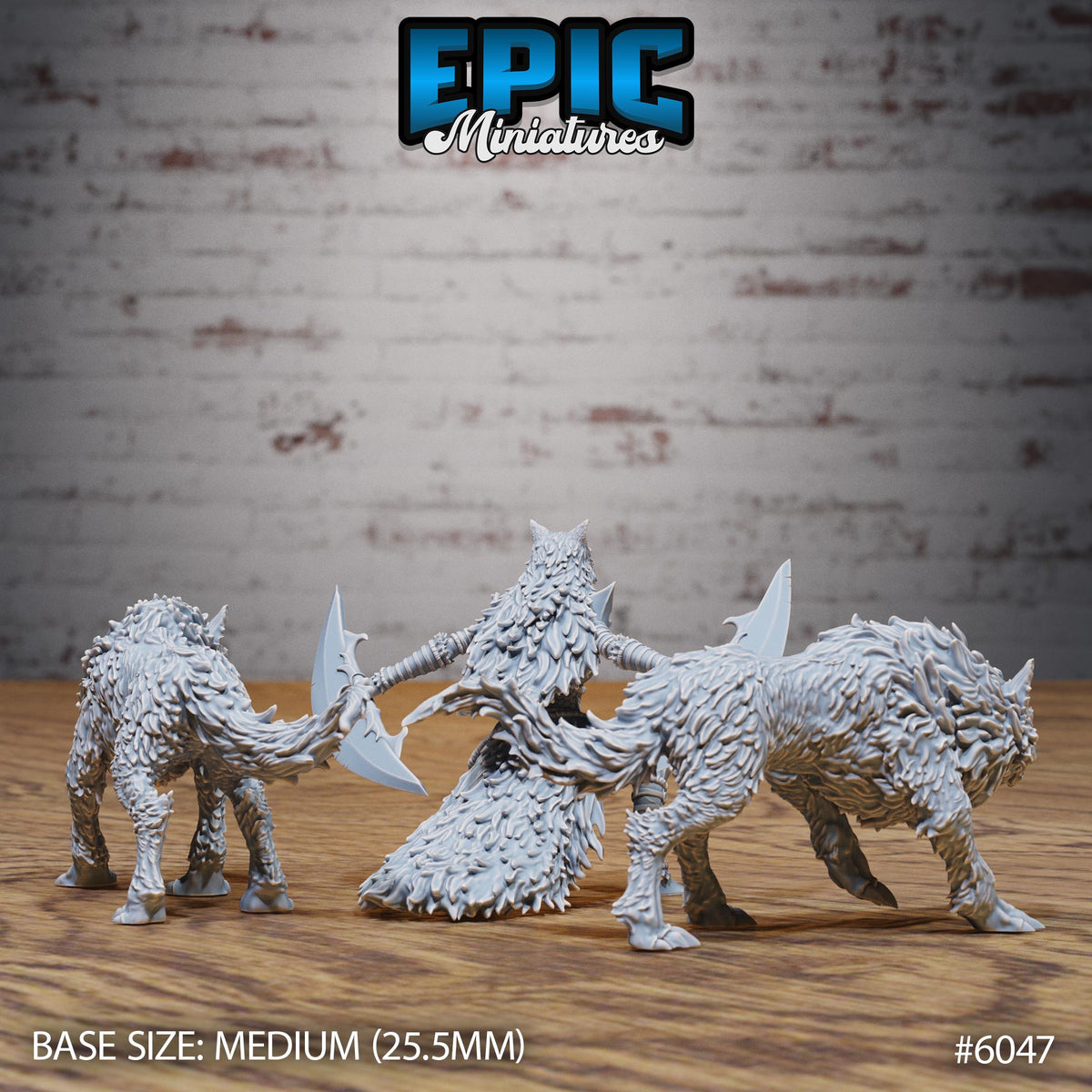 Wolf Spirit Huntress Option 1 Huntress front DND miniature Native Magic 16k resin