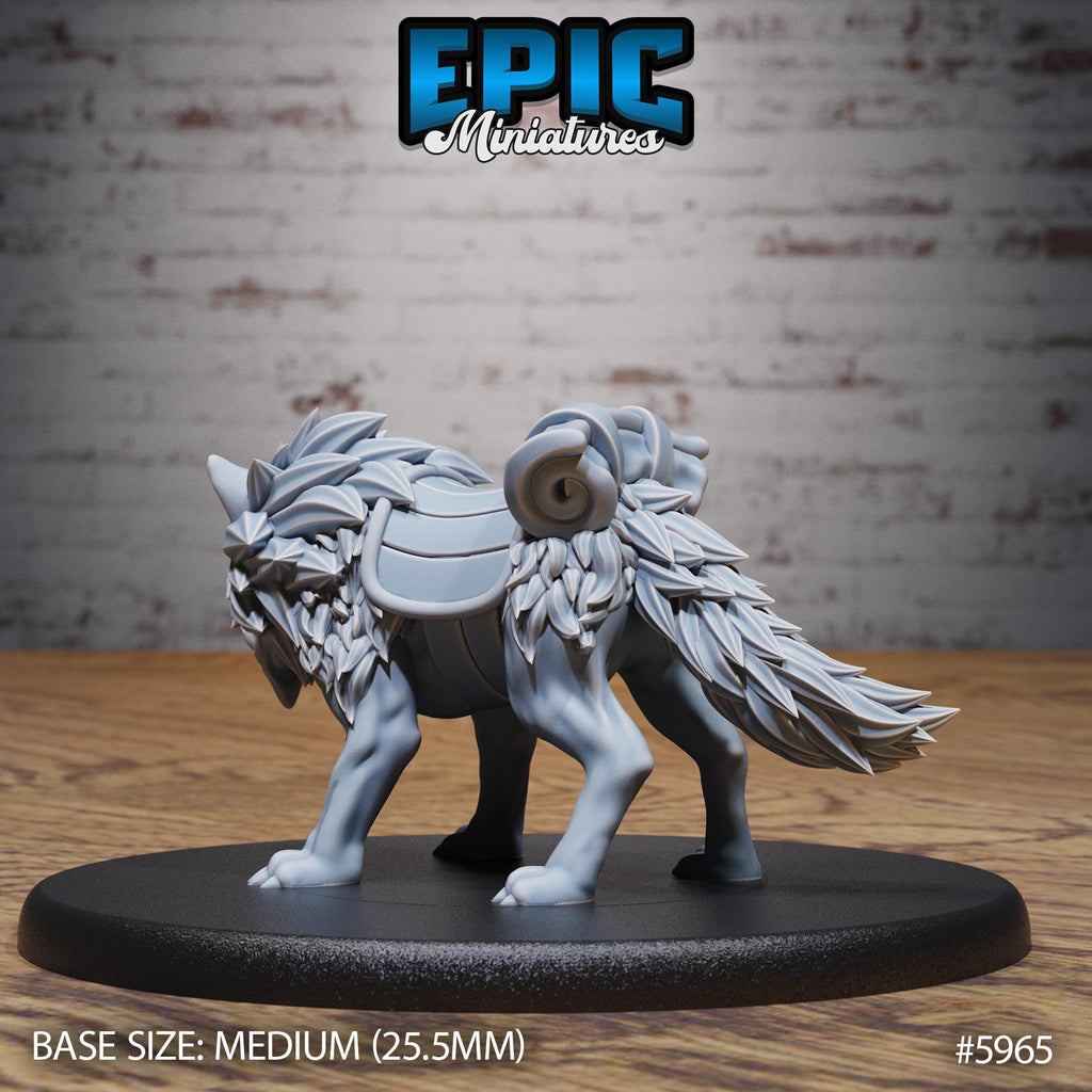 Snow Orc Warg Rider Option #5965 (2) back DND miniature Snow Orcs 16k resin