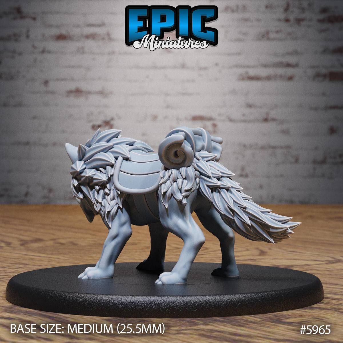 Snow Orc Warg Rider Option #5965 (2) back DND miniature Snow Orcs 16k resin