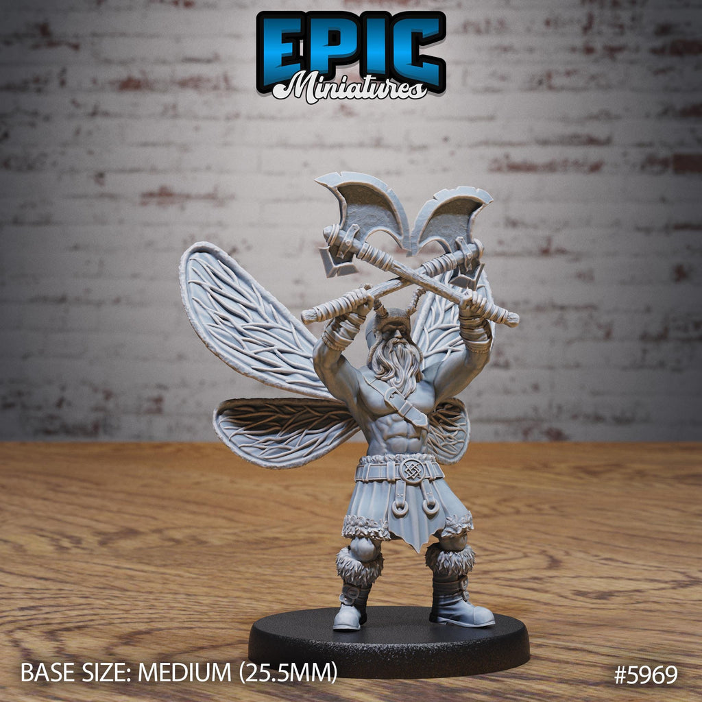 Barbarian Fairy Option #5969 front DND miniature Snow Orcs 16k resin