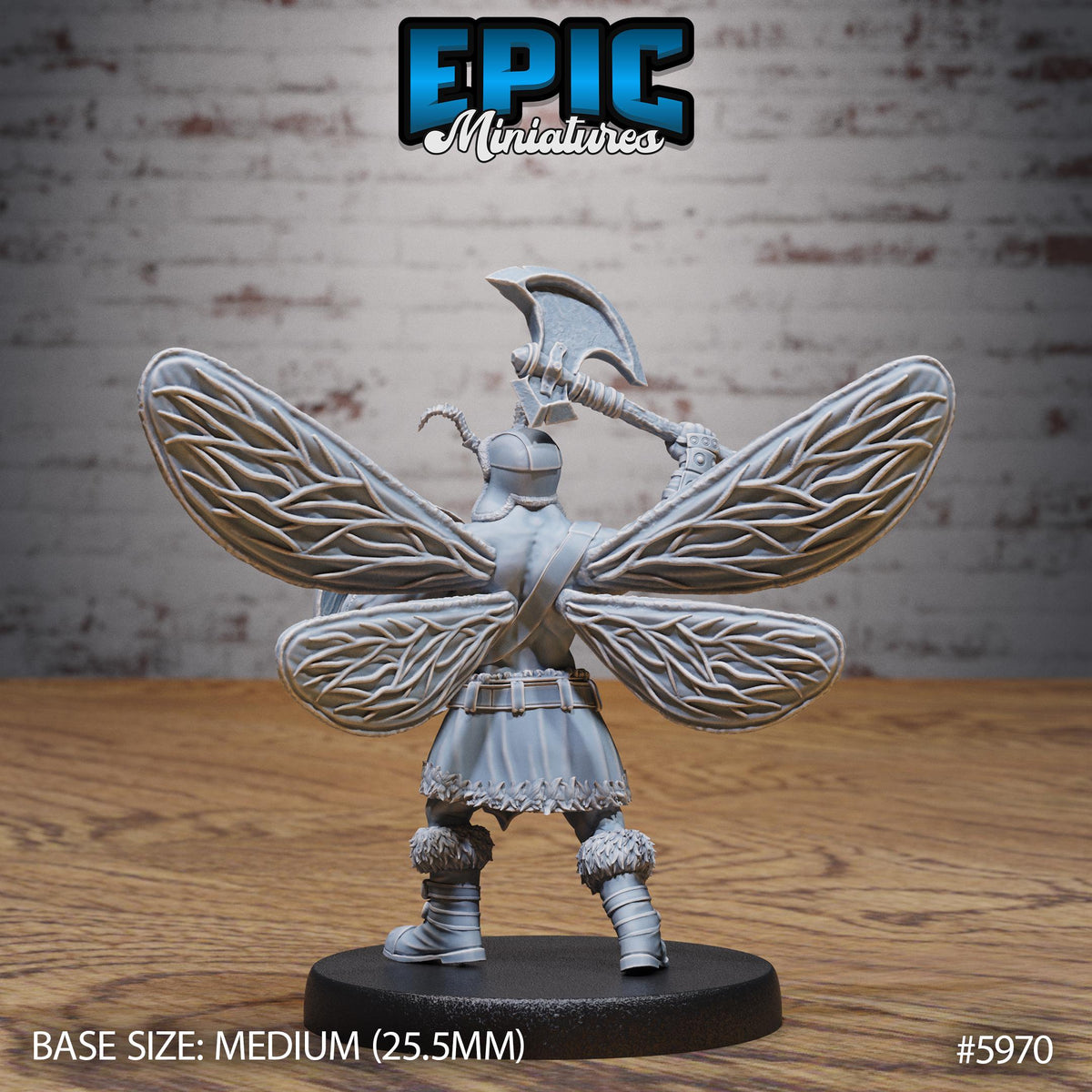 Barbarian Fairy Option #5970 back DND miniature Snow Orcs 16k resin