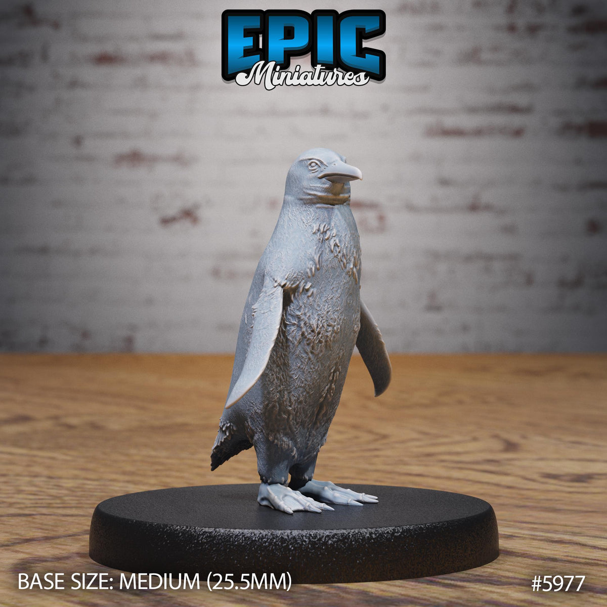 Penguin Option #5977 front DND miniature Snow Orcs 16k resin