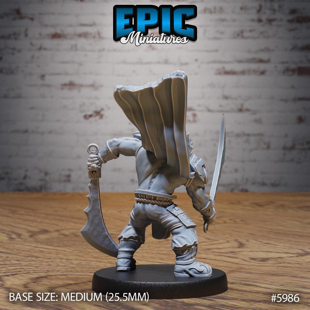 Orc Chief Option #5986 back DND miniature Snow Orcs 16k resin