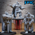 Ogrillon Brute Set of 3 DND miniatures group photo Snow Orcs