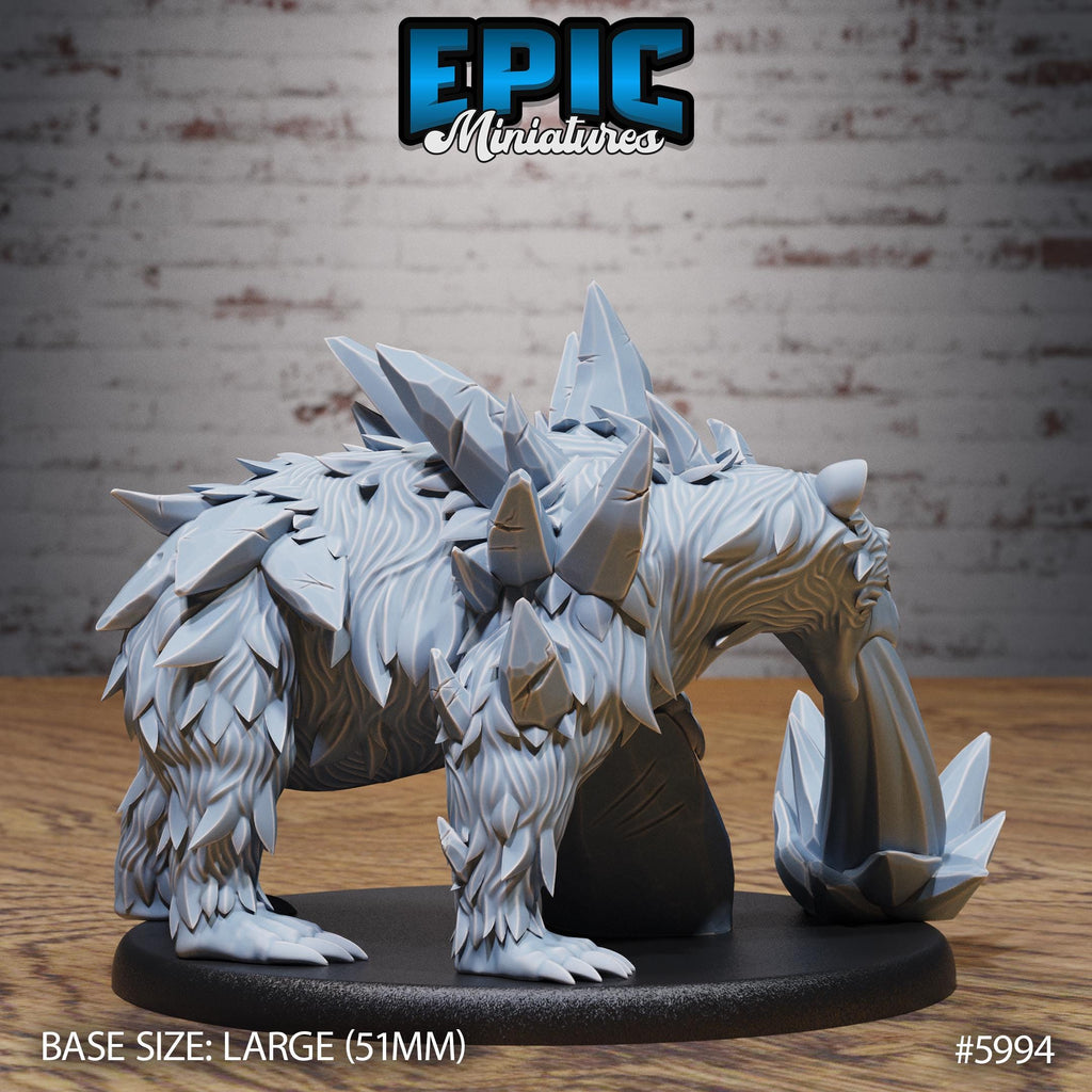 Magical Frost Bear Option #5994 (2) back DND miniature Snow Orcs 16k resin