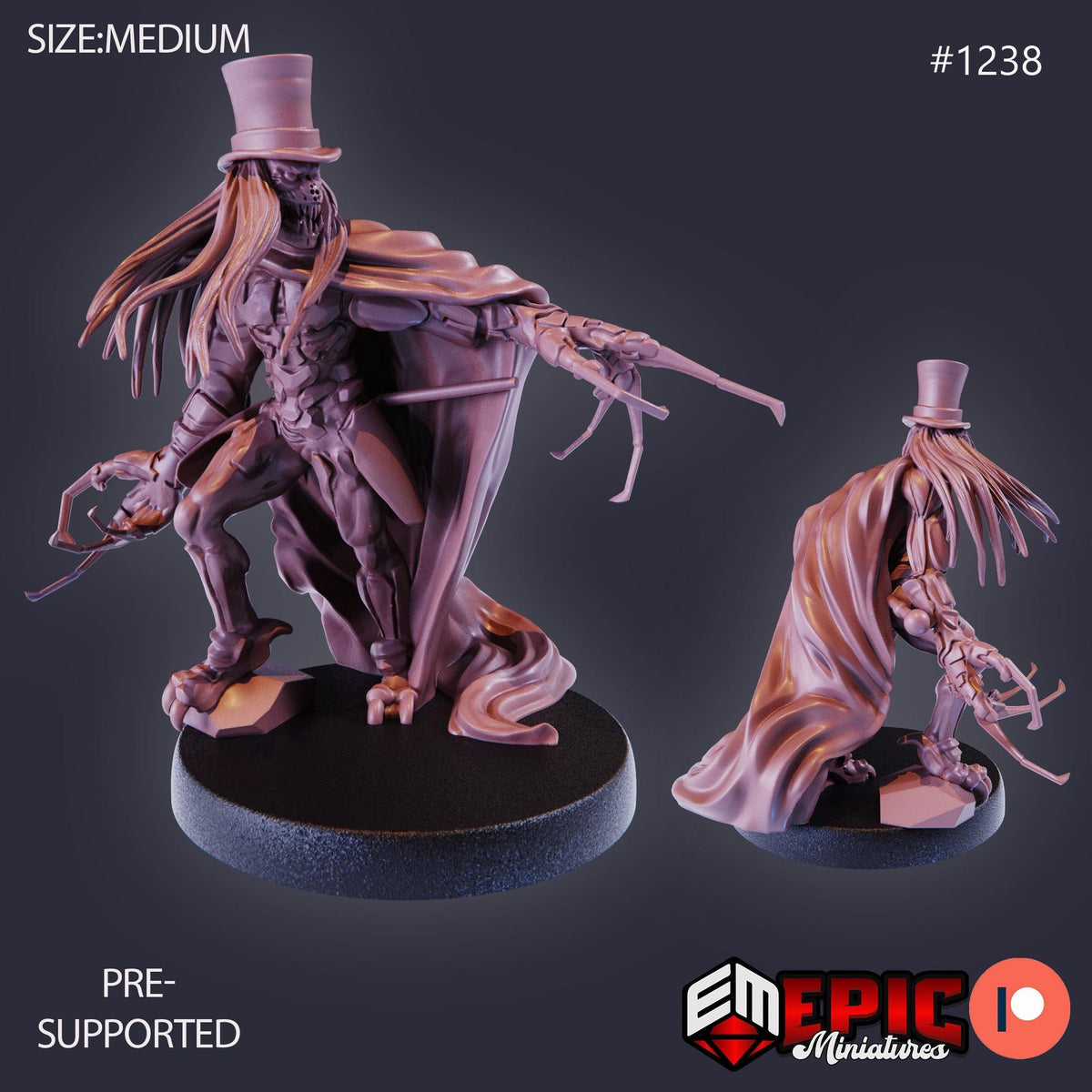 The Ripper Option #1238 front DND miniature Halloween Horror 16k resin