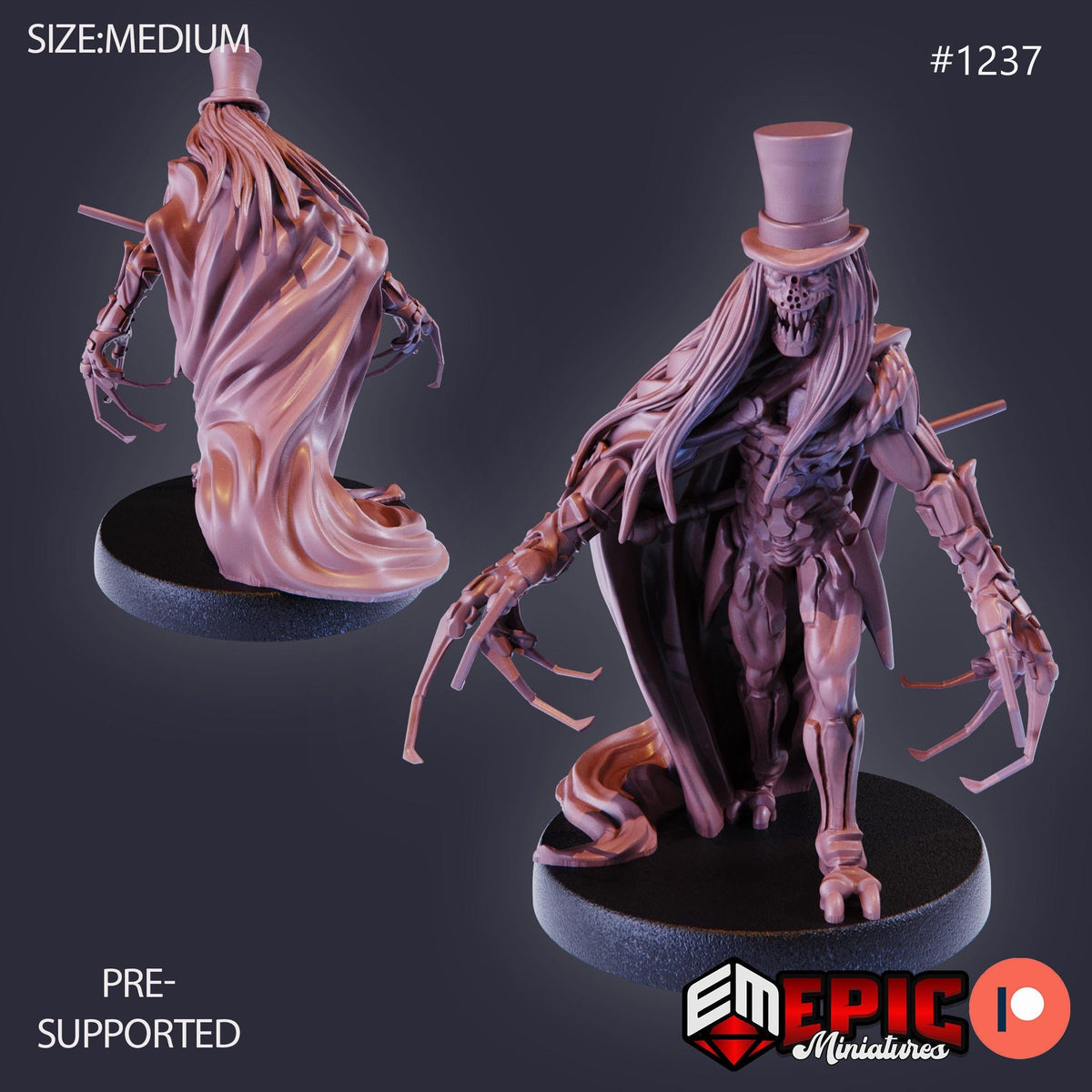 The Ripper Option #1237 front DND miniature Halloween Horror 16k resin