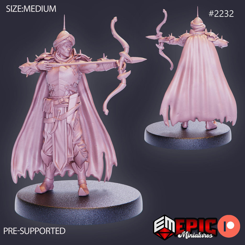 Orient Warrior Option #2232 front DND miniature Oriental Dunes 16k resin