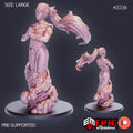 Djinni Female Option #2236 front DND miniature Oriental Dunes 16k resin