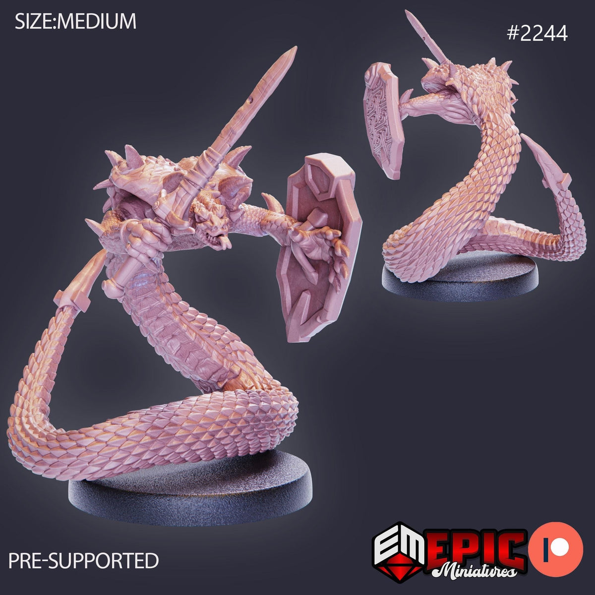 Cobra Folk Option #2244 front DND miniature Oriental Dunes 16k resin