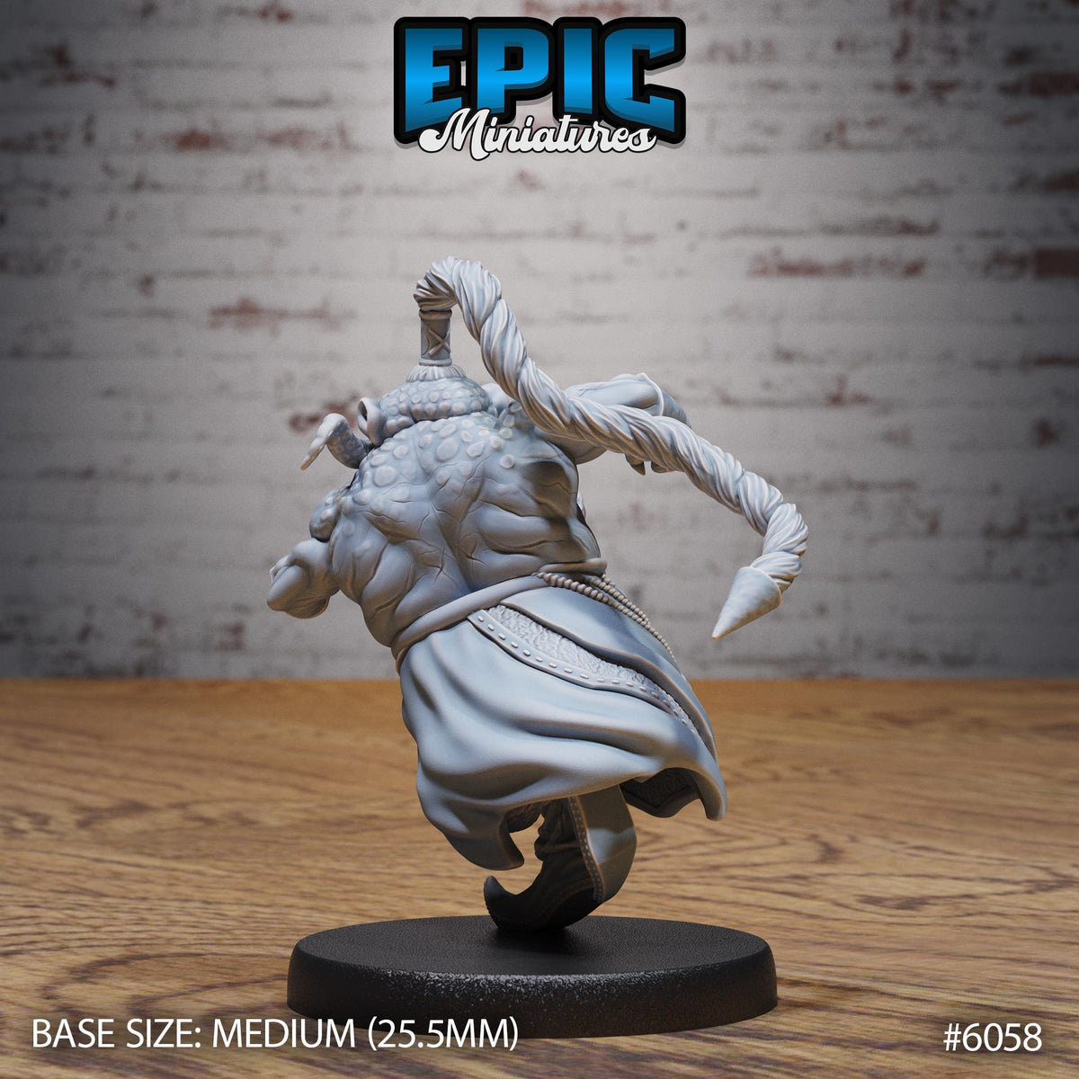 Octo Folk Pirate Option #6058 back DND miniature Corsair Waters 16k resin