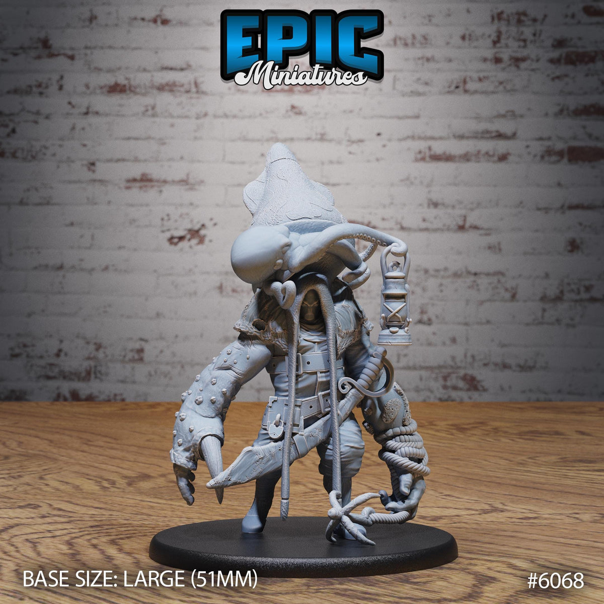 Squidman Hulk Option #6068 front DND miniature Corsair Waters 16k resin