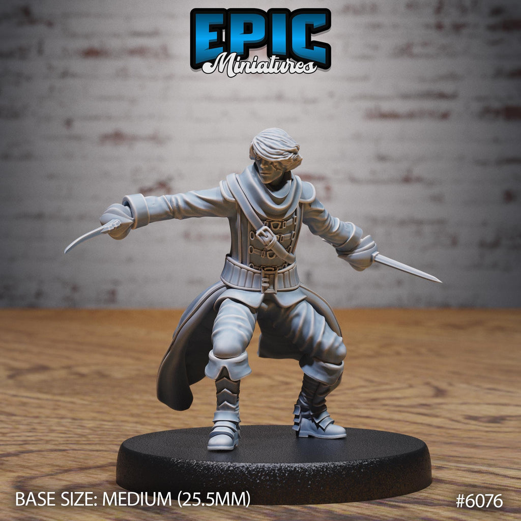 Sea Adventurer Option #6076 front DND miniature Corsair Waters 16k resin