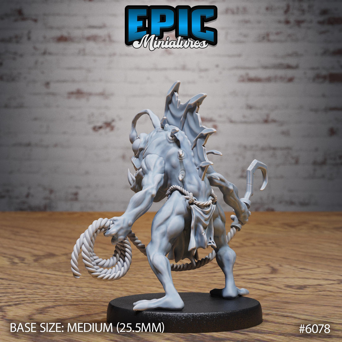 Angler Fish Savage Option #6078 back DND miniature Corsair Waters 16k resin