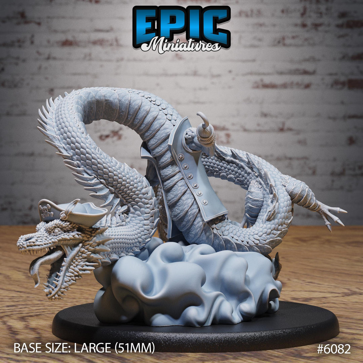 Sea Serpent Pirate Option #6082 front DND miniature Corsair Waters 16k resin