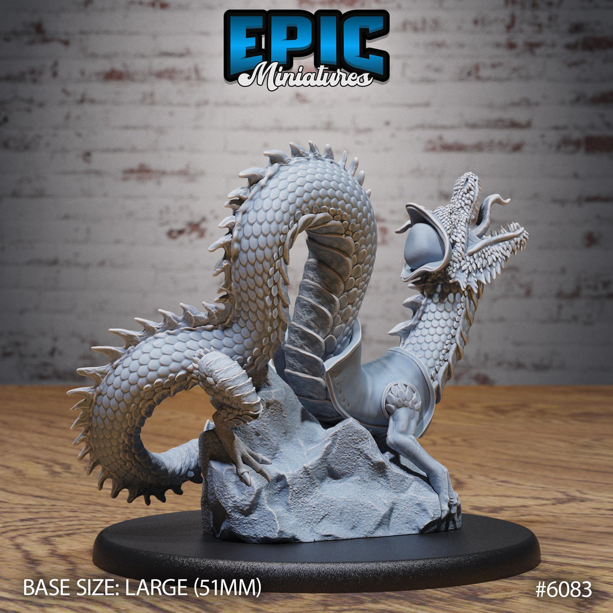 Sea Serpent Pirate Option #6083 back DND miniature Corsair Waters 16k resin