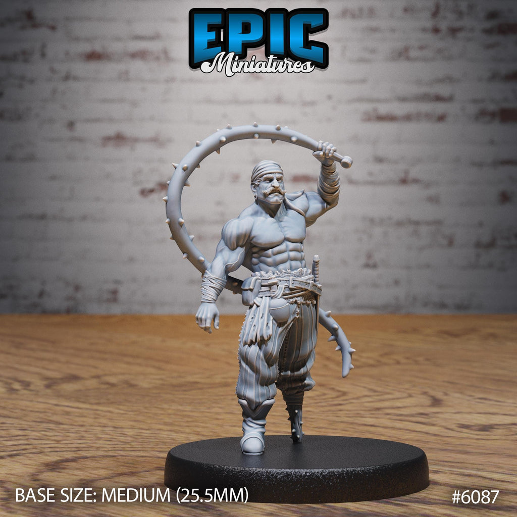 Muscle Pirate Option #6087 front DND miniature Corsair Waters 16k resin